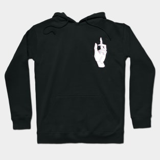 1 Moment Occult Hand in White Hoodie